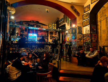 Local beer in Prague away from tourist prices