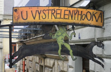 U Vystřelenýho oka traditional pub in Žižkov Prague